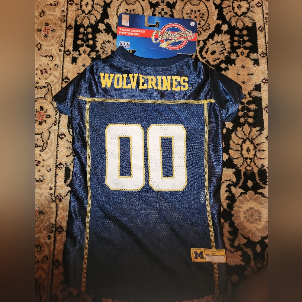 Pets First Michigan Pet Jersey - Navy and Yellow